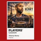 Thierry Henry France Atlas Frame artwork by Players Couture
