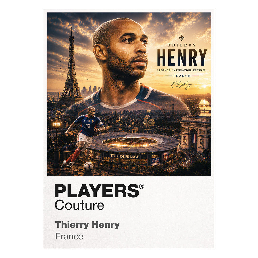 Thierry Henry France Atlas Frame artwork by Players Couture