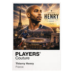 Thierry Henry France Atlas Frame artwork by Players Couture