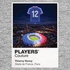 Thierry Henry France number 12 Icons in Lights Frame artwork in grey