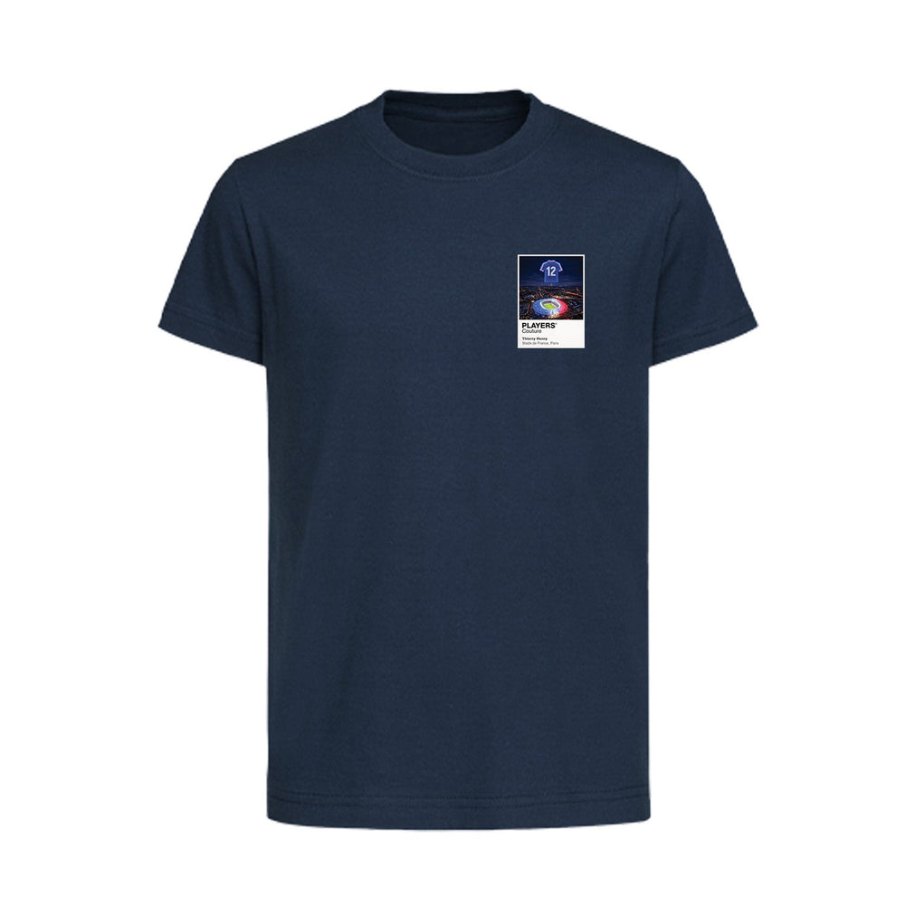 Thierry Henry France Icons in Lights Frame Kids T-Shirt in Navy