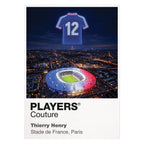 Thierry Henry France number 12 Icons in Lights Frame artwork in white