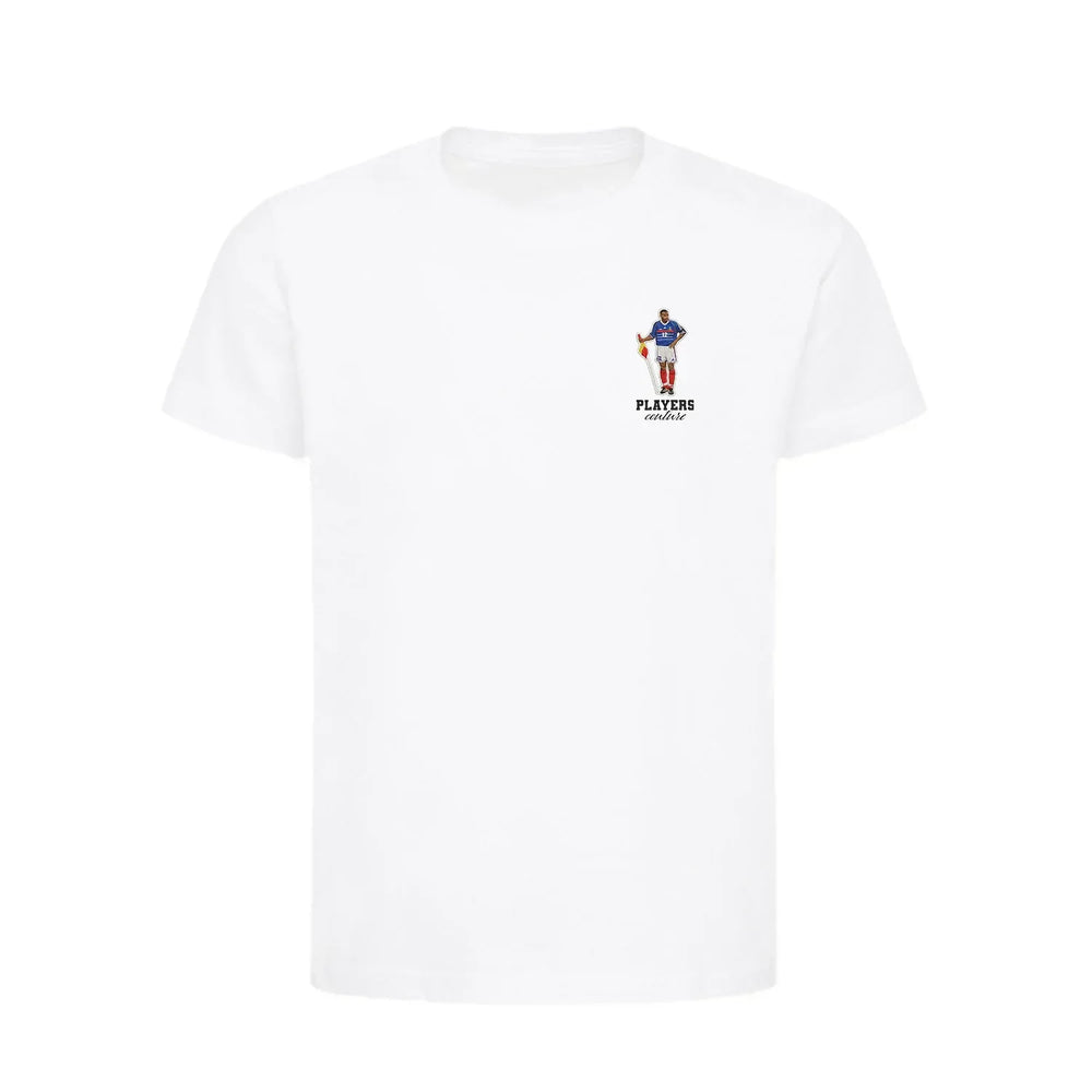Thierry Henry France t-shirt – white men's t-shirt featuring the Thierry Henry France Players Couture logo