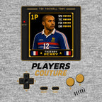 Thierry Henry 1P 8-Bit t-shirt retro gaming design by Players Couture