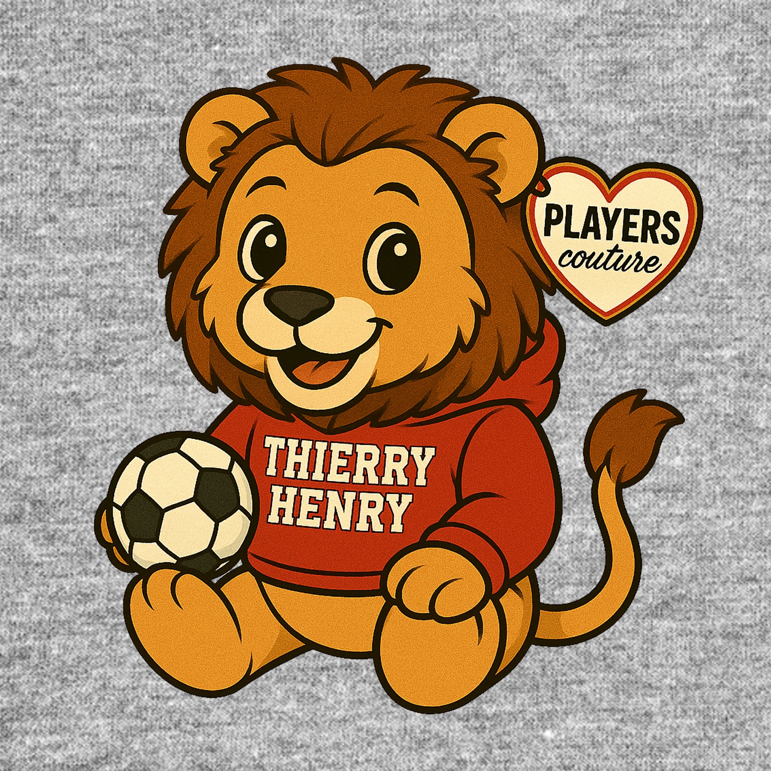 Thierry Henry Lion Logo Players Couture Men's Casual Hoodie