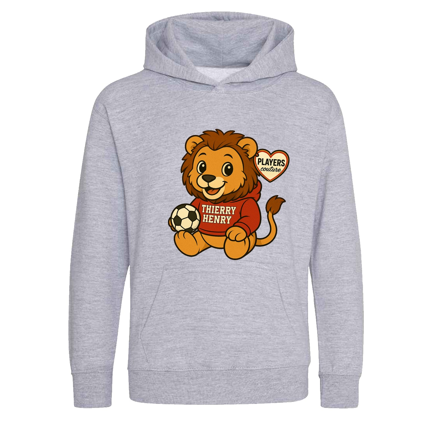 Thierry Henry Lion Logo Players Couture Kids Hoodie Gray