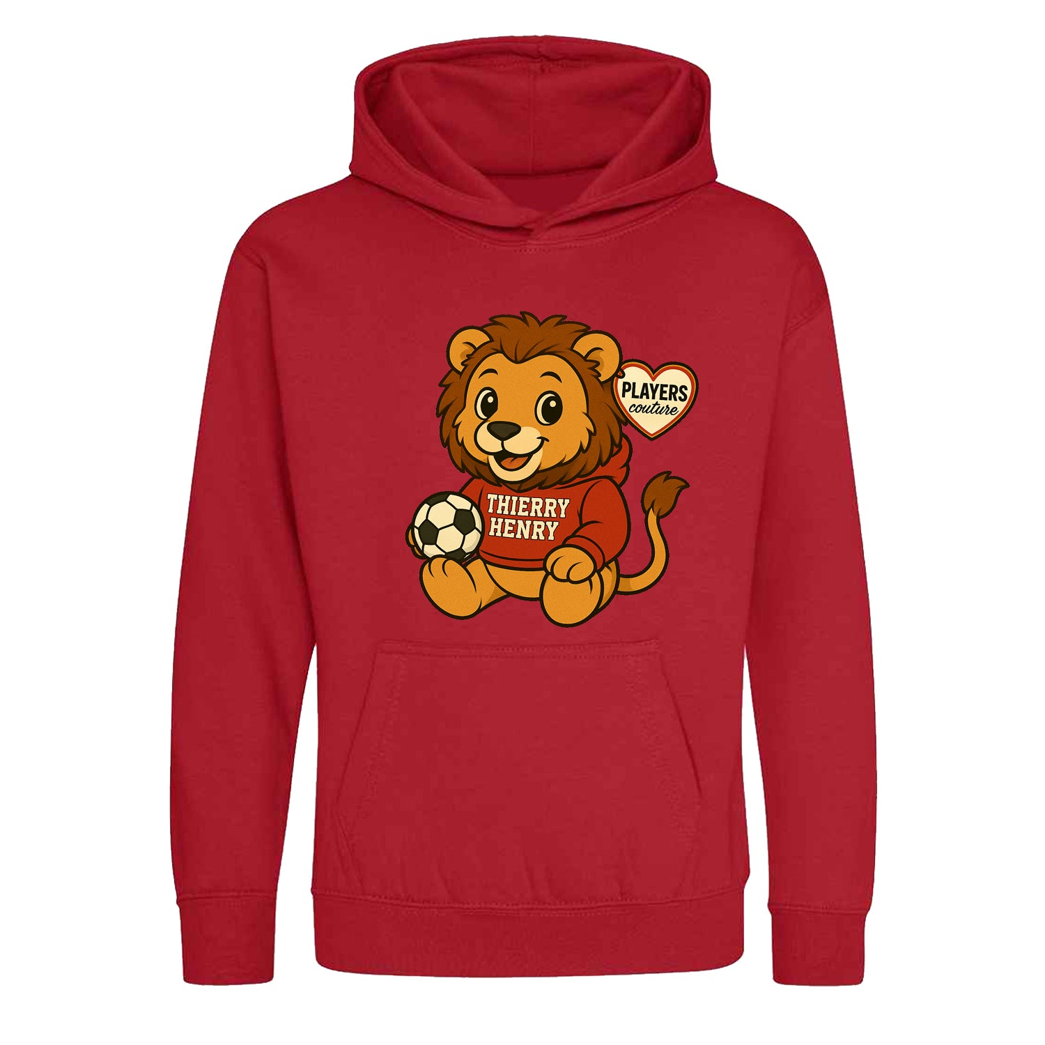 Thierry Henry Lion Logo Players Couture Kids Hoodie Red