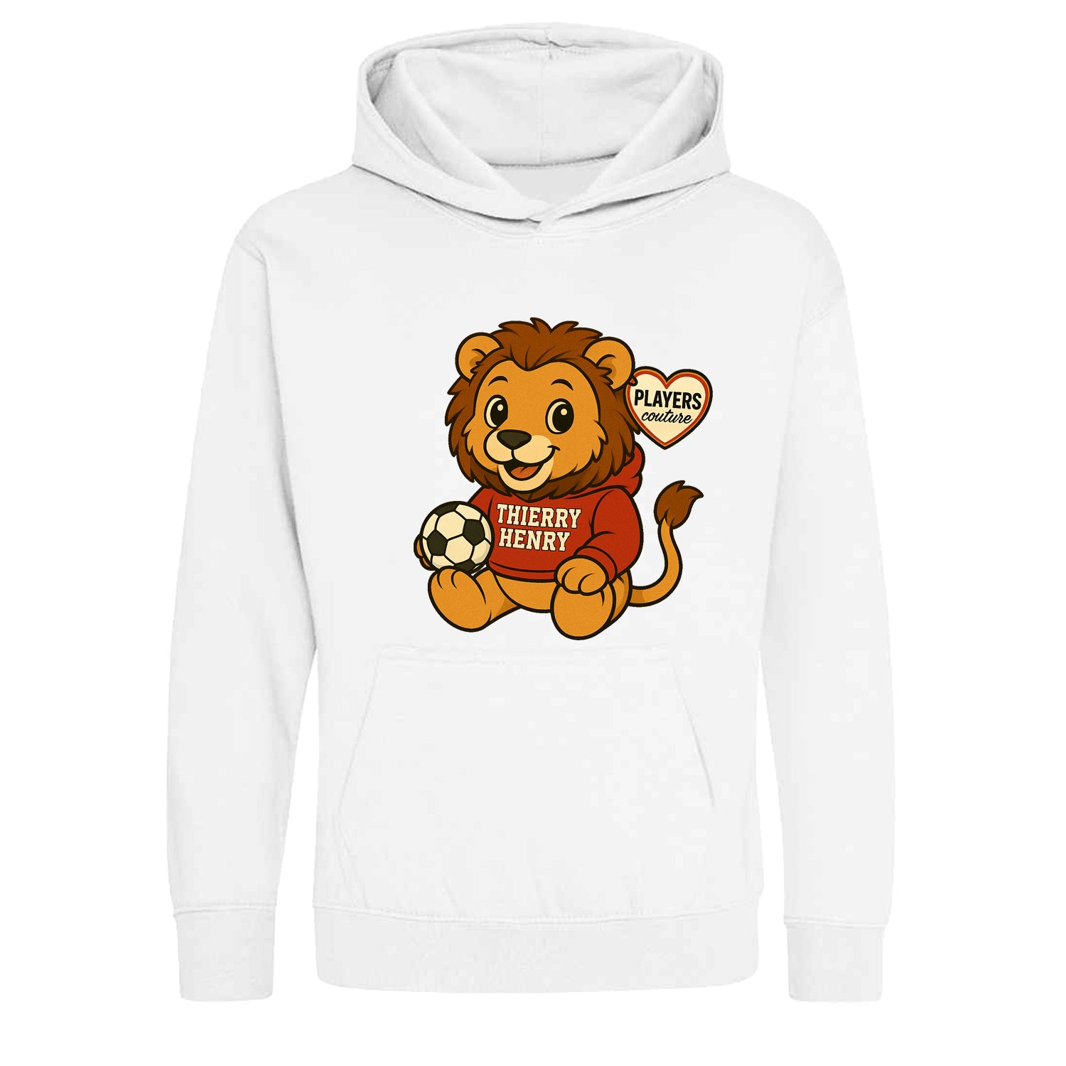 Thierry Henry Lion Logo Players Couture Kids Hoodie White