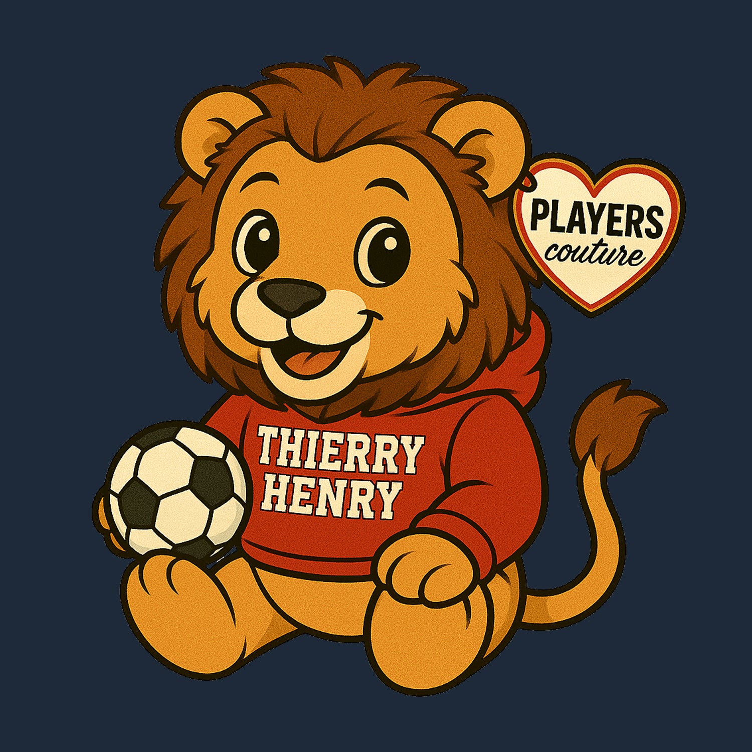Thierry Henry Lion Logo Players Couture Men's Casual Hoodie