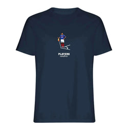 Thierry Henry Icon t-shirt – navy men's t-shirt with white Thierry Henry Icon letters and Players Couture logo on the chest