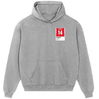 Thierry Henry 14 Football hoodie – grey men's hoodie featuring the Thierry Henry 14 Football Players Couture logo