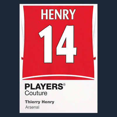 Thierry Henry 14 Football Shirt Frame - Icon Design (View 9)