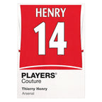 Thierry Henry 14 Football Shirt Frame Men's Hoodie – white close-up detail shot of the Thierry Henry 14 Football Players