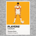 Thomas Bosc Catalans Dragons rugby league hoodie grey