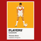 Thomas Bosc Catalans Dragons rugby league hoodie red