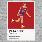 Thomas Müller Bayern Munich grey Icon Frame artwork detail