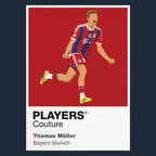Thomas Müller Bayern Munich navy Icon Frame artwork detail