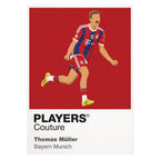 Thomas Müller Bayern Munich white Icon Frame artwork detail