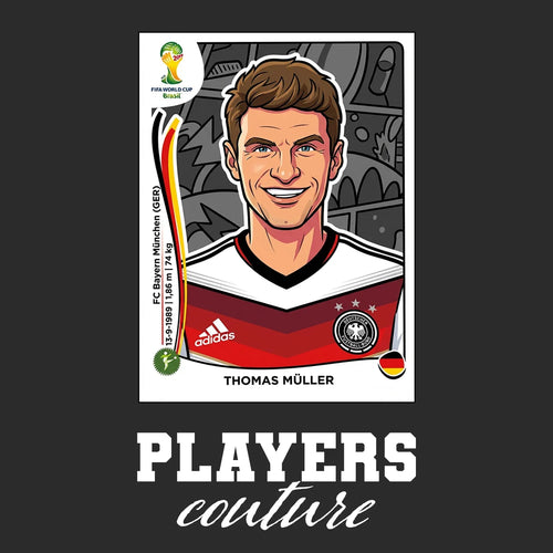 Thomas Muller World Cup Sticker Kids T-Shirt – thomas muller black Players Couture design