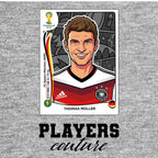 Thomas Muller World Cup Sticker Men's Hoodie – thomas muller grey Players Couture design