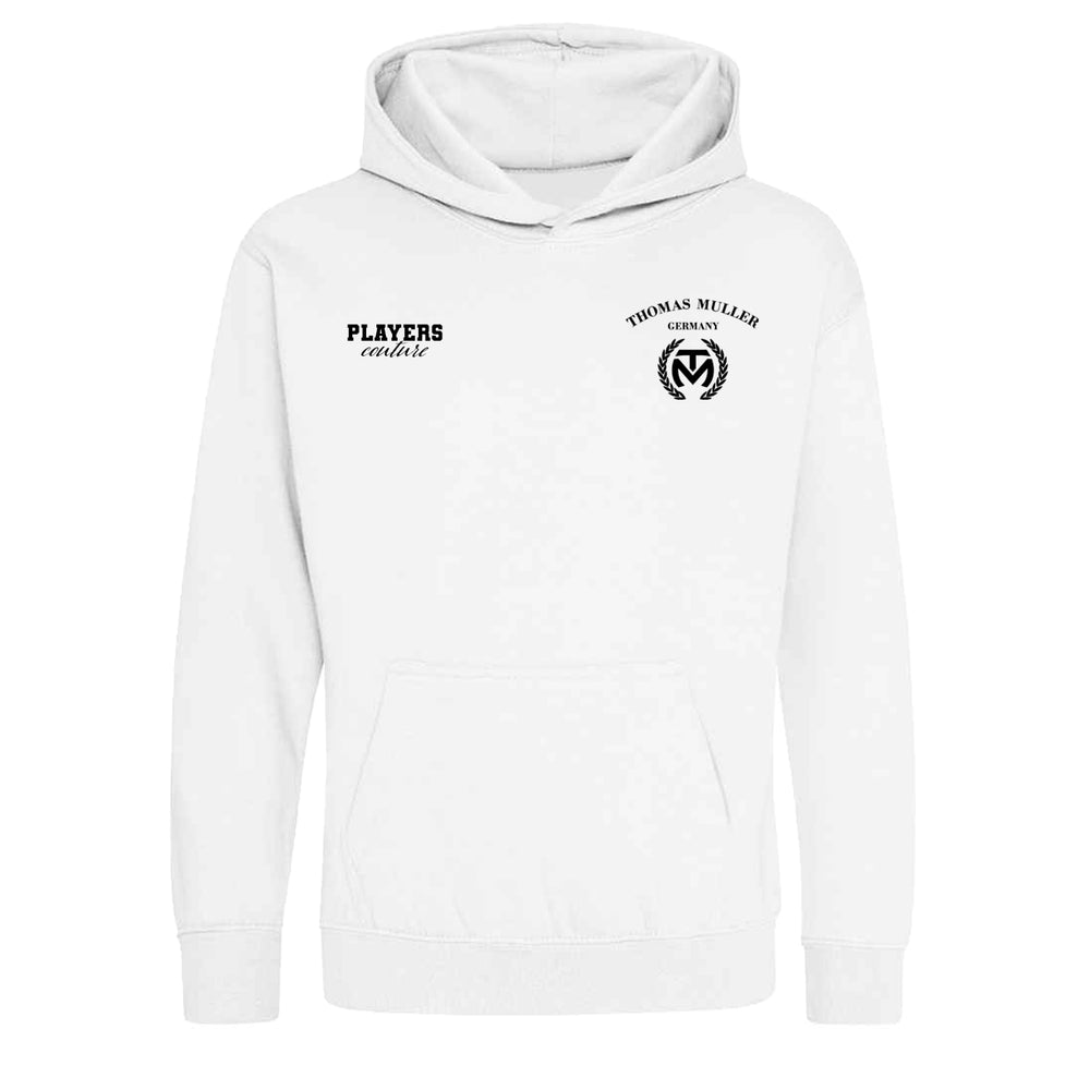 Thomas Muller Logo Players Couture Kids Hoodie White
