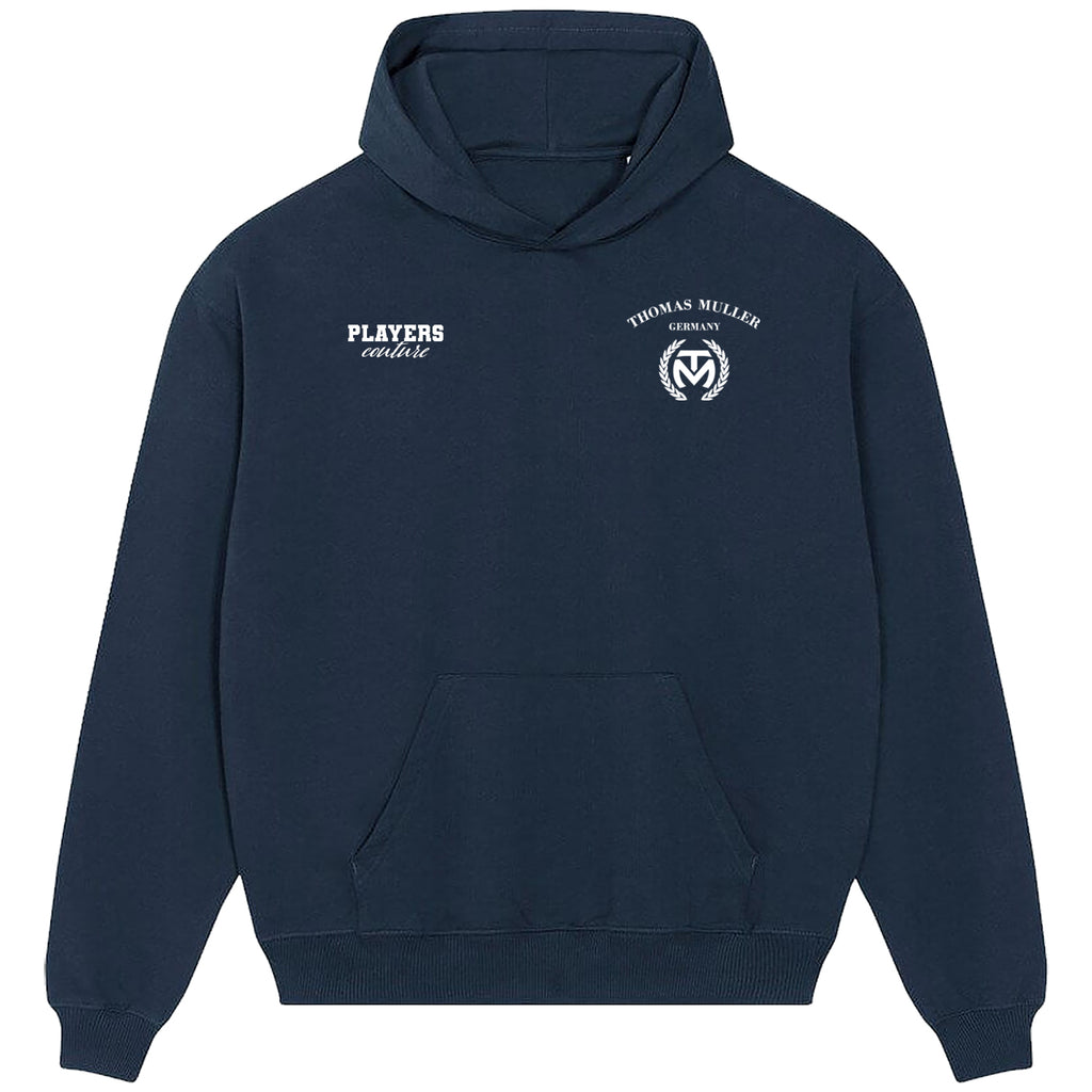 Thomas Muller Logo Players Couture Men's Casual Hoodie Navy