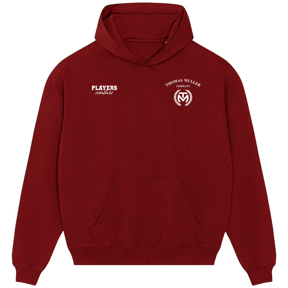 Thomas Muller Logo Players Couture Men's Casual Hoodie Red