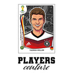 Thomas Muller World Cup Sticker Kids T-Shirt – thomas muller white Players Couture design