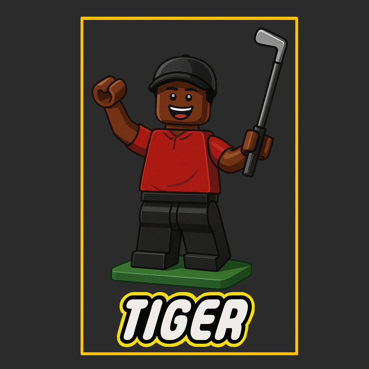 Tiger Woods Toy Logo Players Couture Mens T-Shirt