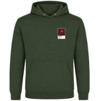 Tiger Roll horse racing hoodie – mens earthy green hoodie view