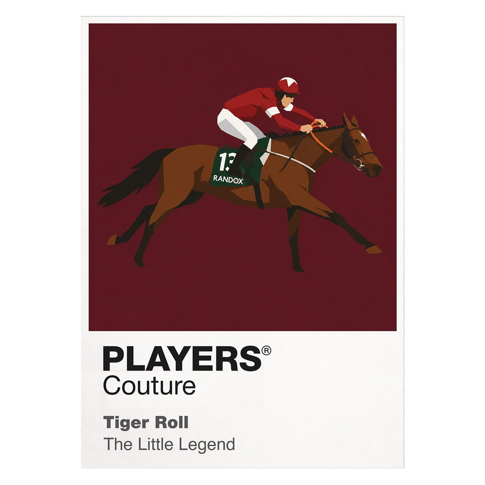 Tiger Roll horse racing T-shirt – white view