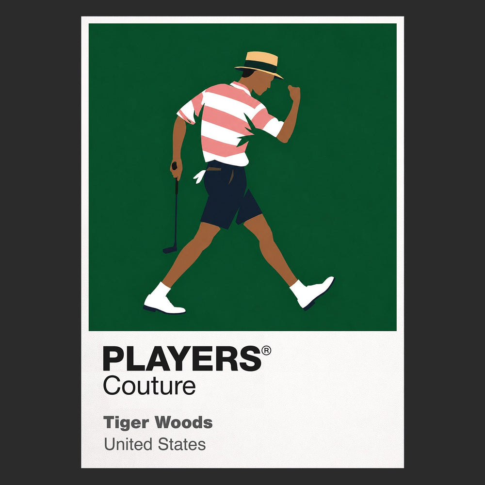 Tiger Woods Icon Frame artwork in black