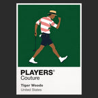 Tiger Woods Icon Frame artwork in black