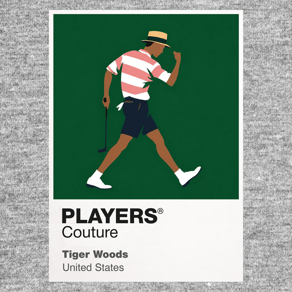 Tiger Woods Icon Frame artwork in grey