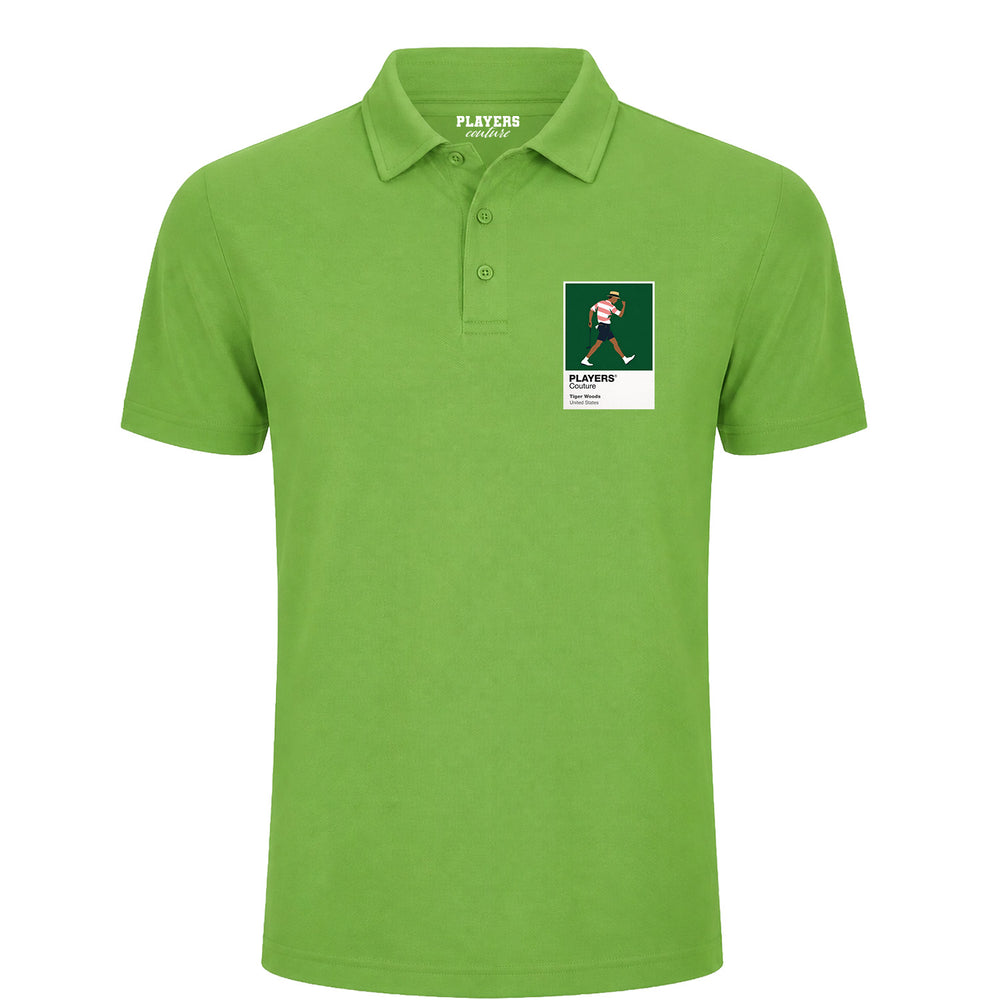 Tiger Woods Amateur Golf Icon Frame Men's Polo Shirt