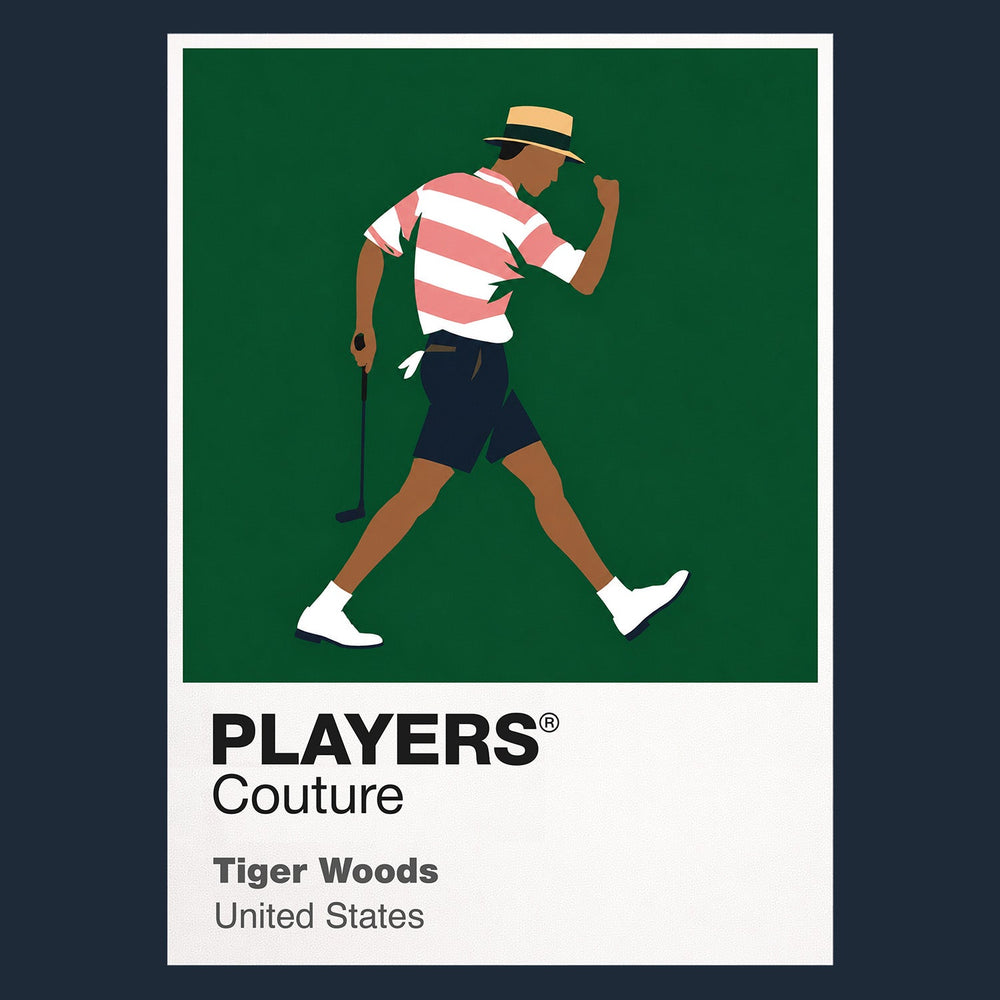 Tiger Woods Icon Frame artwork in navy