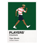 Tiger Woods Icon Frame artwork in white