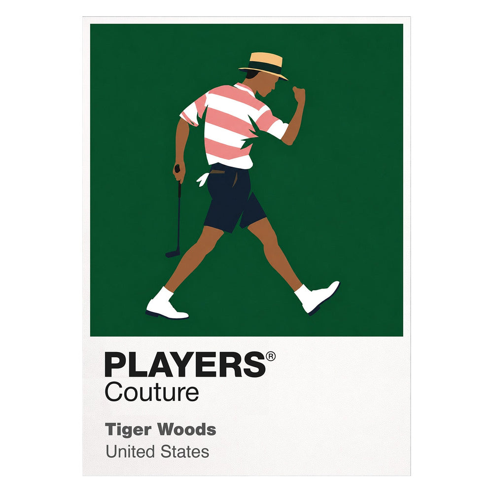 Tiger Woods Icon Frame artwork on white