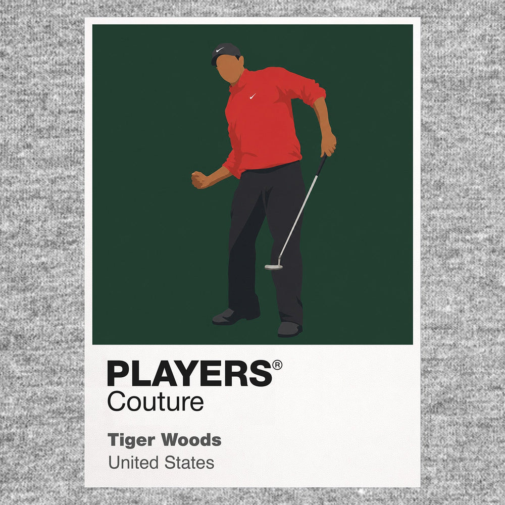 Tiger Woods Golf Icon Frame Men's Polo Shirt
