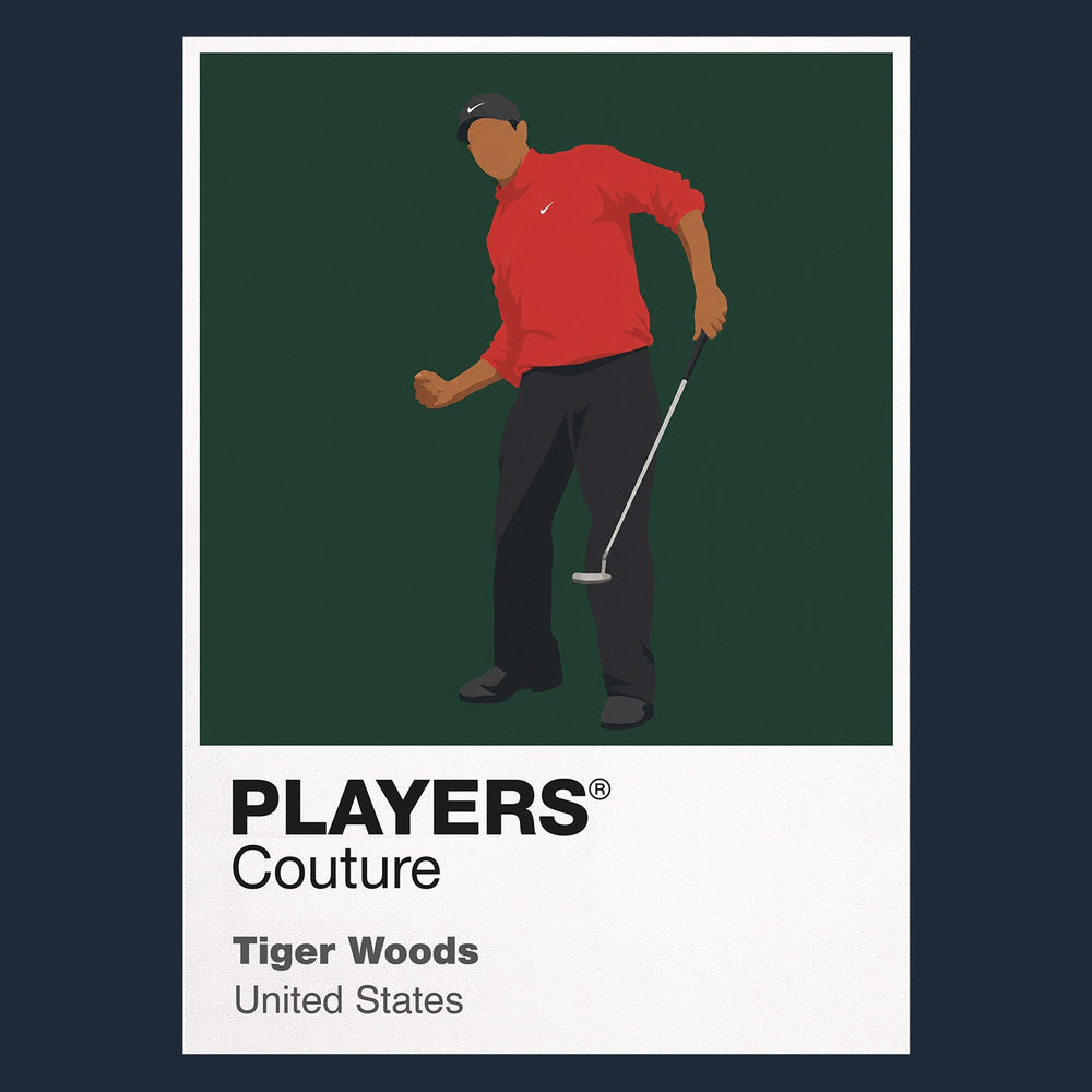 Tiger Woods Golf Icon Frame Men's Polo Shirt