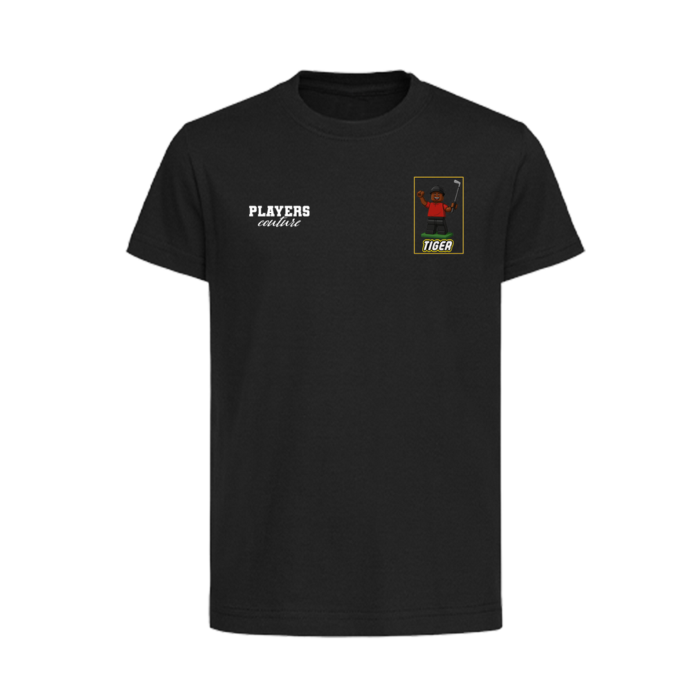 Tiger Woods Toy Logo Players Couture Kids T-Shirt Black