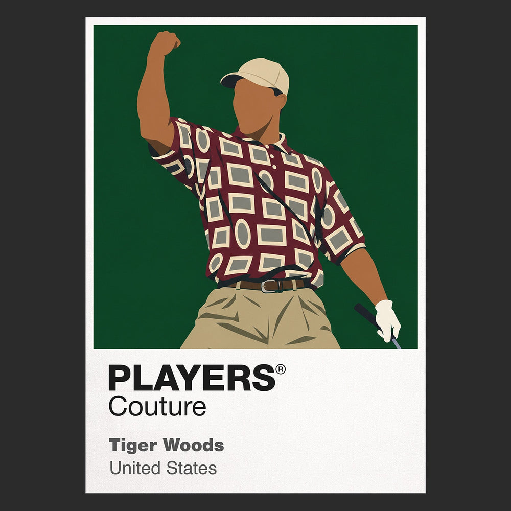 Tiger Woods Icon Frame artwork in black