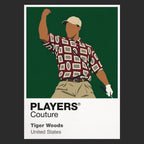 Tiger Woods eight Ryder Cup appearances for Team USA Icon Frame artwork in black