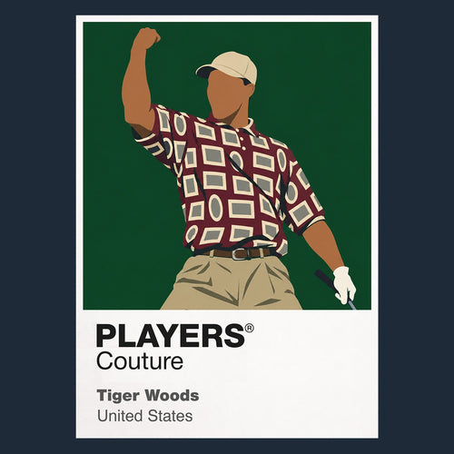 Tiger Woods Icon Frame artwork in navy