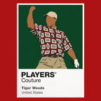 Tiger Woods eight Ryder Cup appearances for Team USA Icon Frame artwork in red
