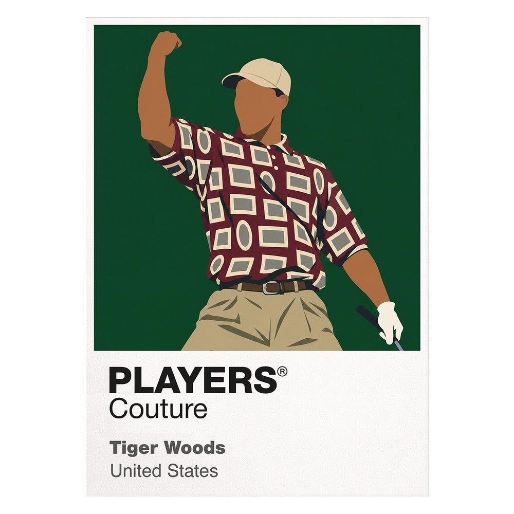 Tiger Woods Icon Frame artwork on white