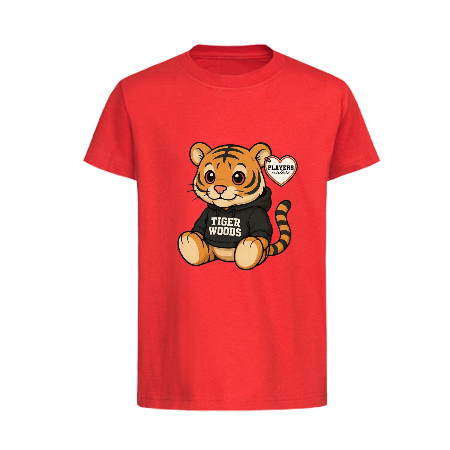 Tiger Woods Tiger Logo Players Couture Kids T-Shirt Red