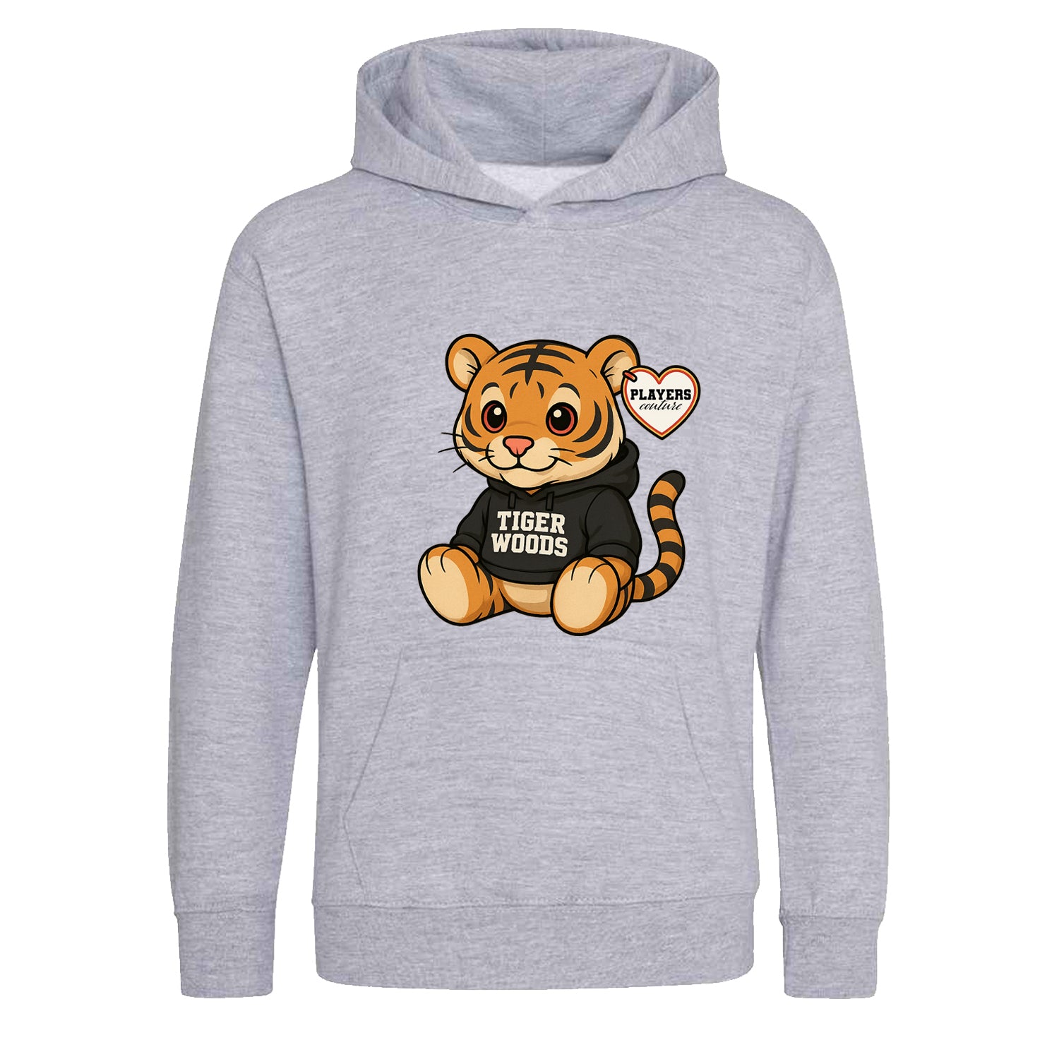 Tiger Woods Tiger Logo Players Couture Kids Hoodie Gray