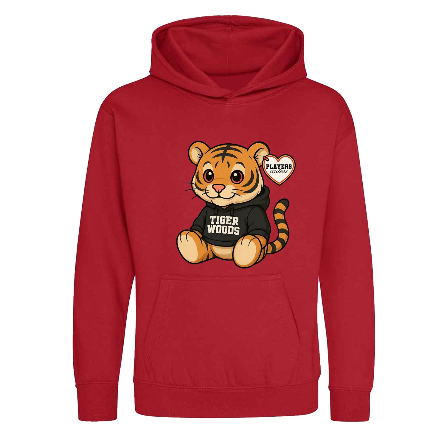 Tiger Woods Tiger Logo Players Couture Kids Hoodie Red