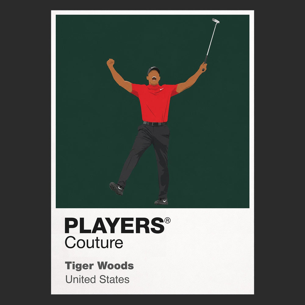 Tiger Woods 2019 Masters Golf Icon Frame Men's Polo Shirt